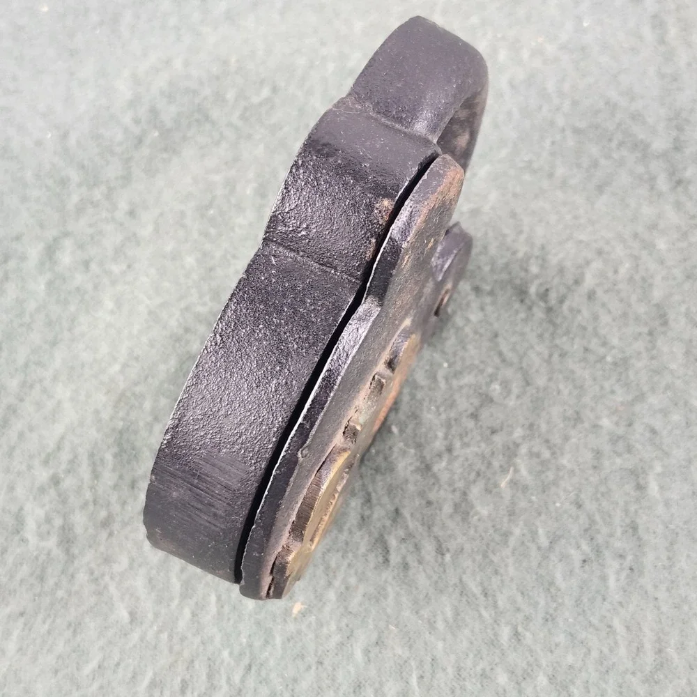 Vintage Original WILTON Cast Iron Faux‎ Padlock Trinket Box Worn